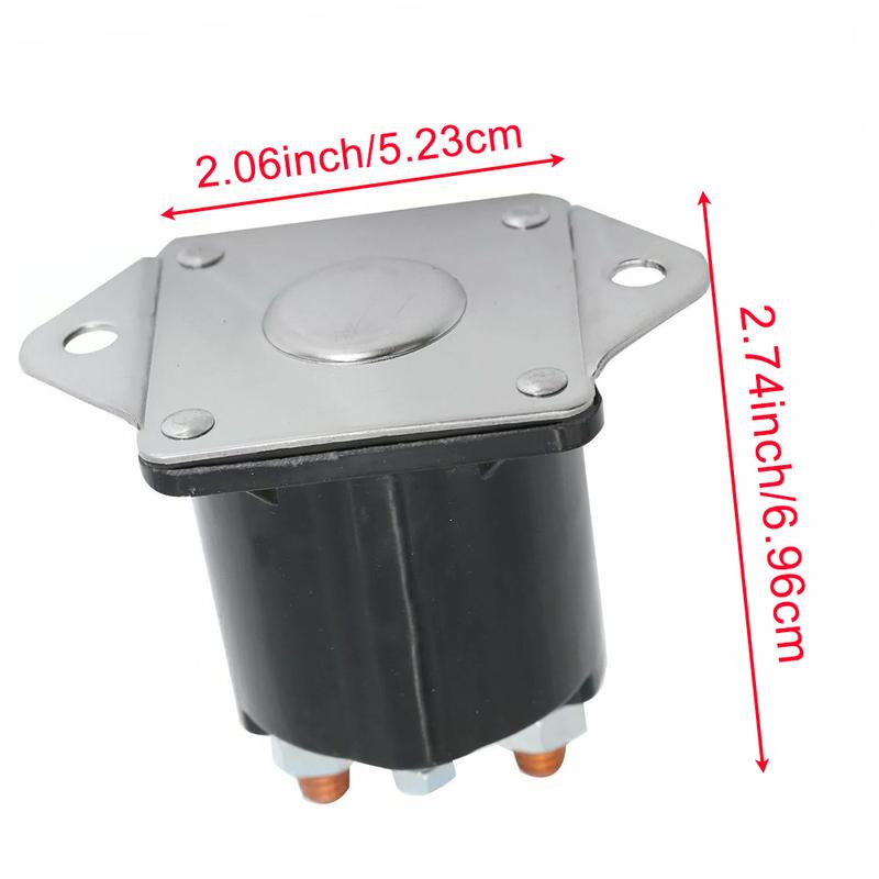 12V Gas Golf Cart Solenoid Switch 4-Terminal for Club Car DS Precedent Carryall 1984-2008 LPL6003 1012275 1013609