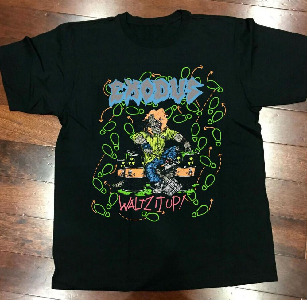Exodus 1989 Токсичный Вальс Взбодрись Фантастический Хлопок Черный Мужская S-M-5XL Футболка S