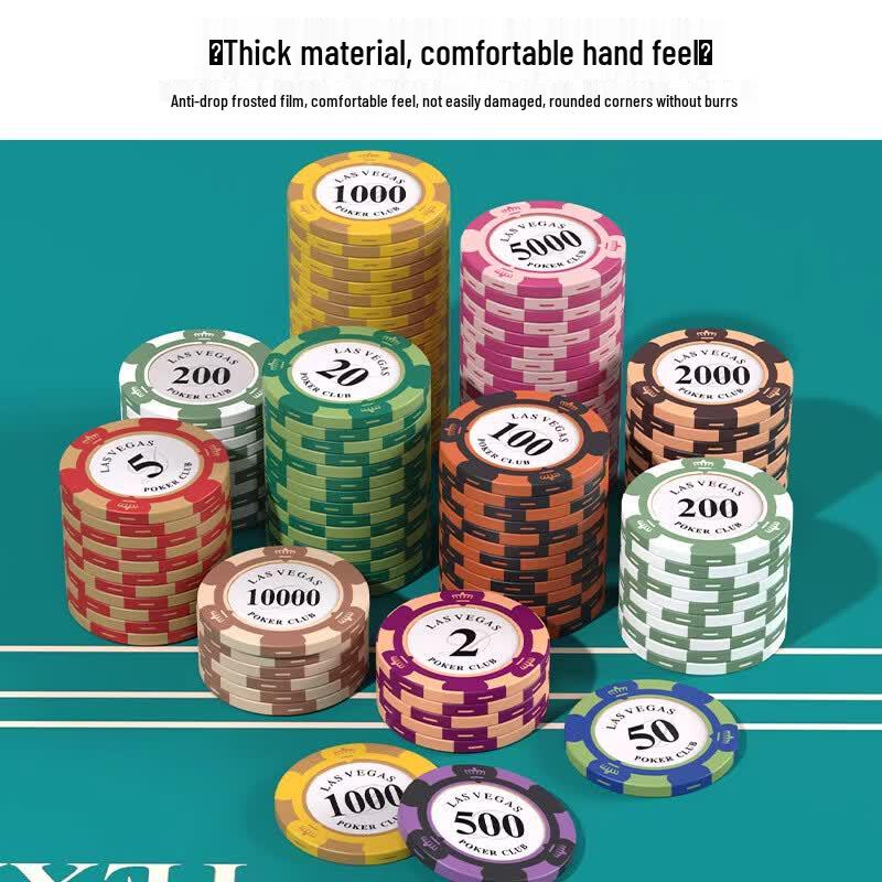 Crown Style Plastic Poker & Mahjong Chips Set
