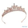 Hochzeit Haar Tiara Kristall Braut Tiara Krone Silber Farbe Diadem Schleier Tiaras Hochzeit Haarschmuck Kopfschmuck Kopfschmuck