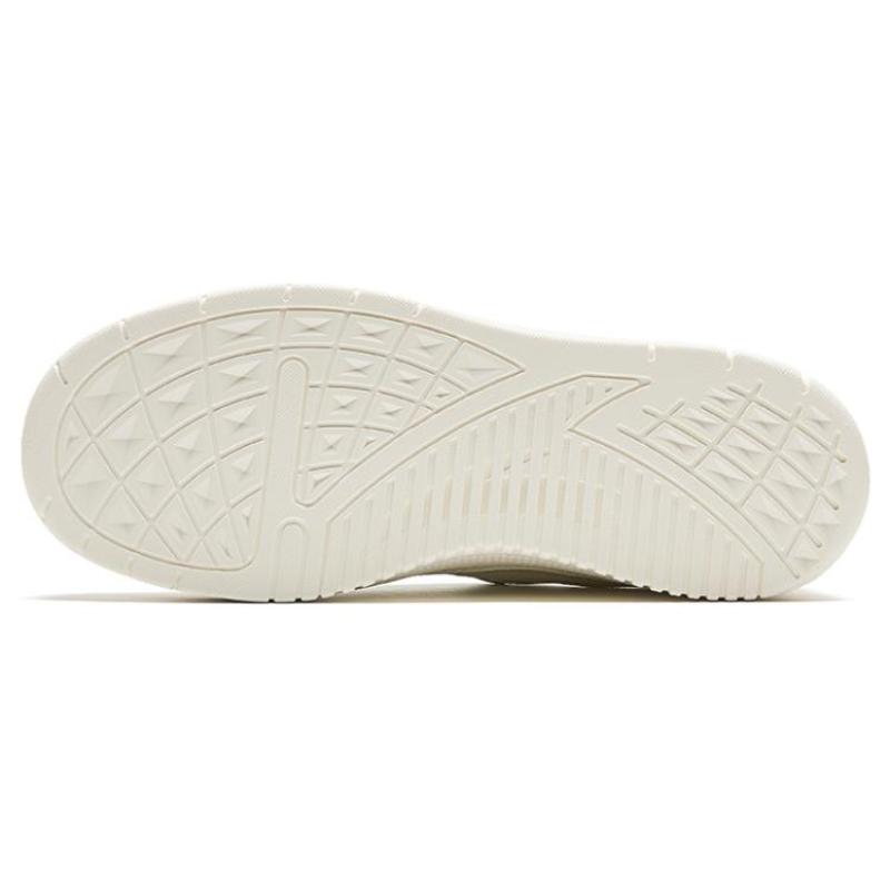 Anta Light Breeze Coverage Breathable Low Top Skateboard Shoes Women's White Green Sneakers 922418065-3