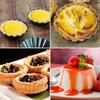 52 Pcs Egg Tart Molds, 3inch Mini Tart Pans Removable Bottom, Cupcake Cake Muffin Mold Tin Pan Baking Tool