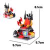 Medieval City MOC Building Blocks Soldier Figures Guard Tower Watchtower Hanging Cage Shield Weapon Accessory Bricks Kids Toys