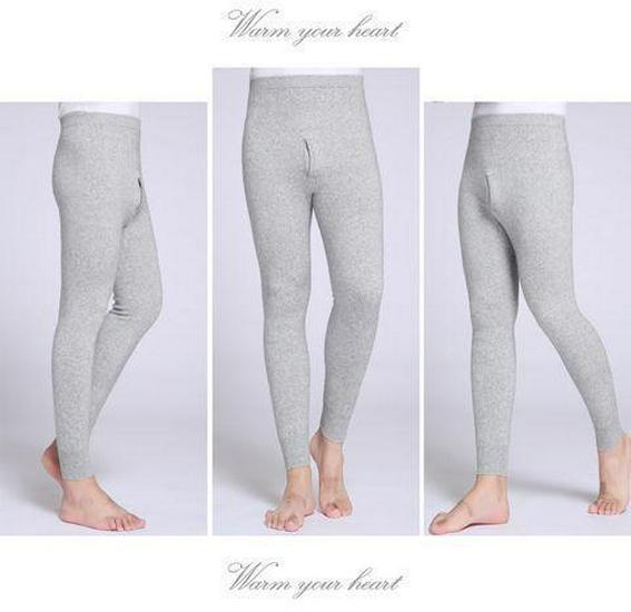 Ordos City Unisex Pure Cashmere Pants - Thick High Waist for Men, Thin Slimming Base for Women