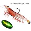Artificial Luminous Shrimp Lure Soft Silicone Bait 1Pc 9cm 12g with Overweight Ultra-sharp Hook TPE Material Fish Accessories