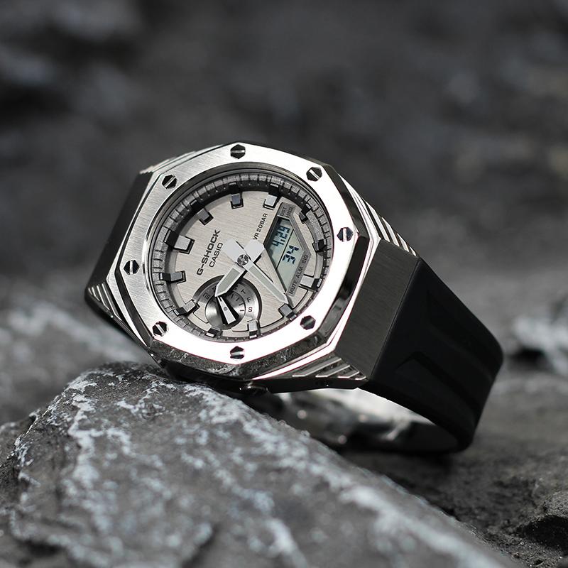 Casio Custom Collection GM 2100MF 5A Electronic Movement Resin Strap Watch Unisex GM-2100MF-5A(Watch4--)