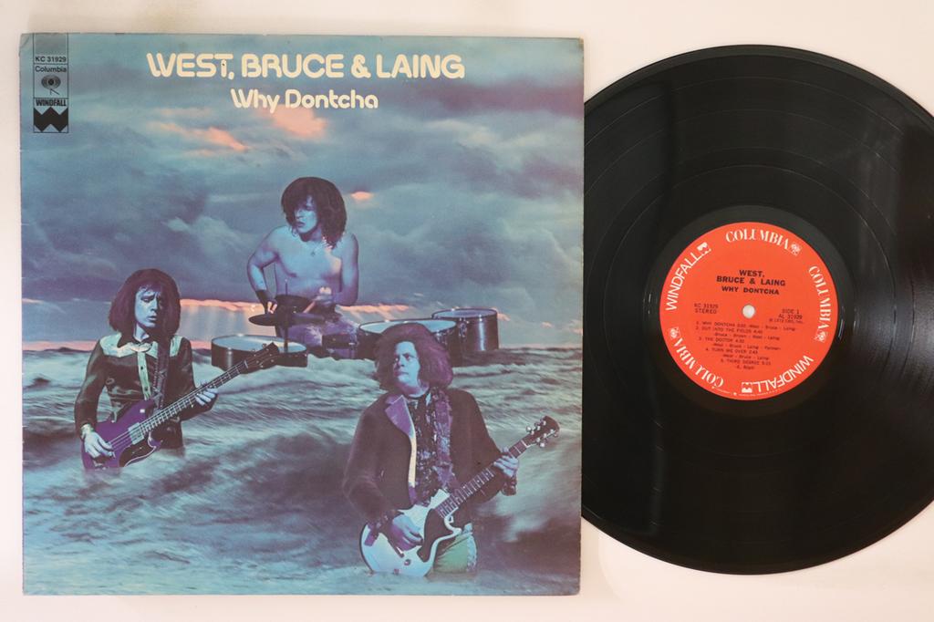 LP Record WEST, BRUCE & LAING - Why Dontcha KC31929,C31929 COLUMBIA 1972 US Rock Used