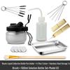 Airbrush Spray Gun Cleaning Kit: Includes Small Brush, Rinse Gun, Nozzle, and Four Ventilation Accessories for Auto Repair.