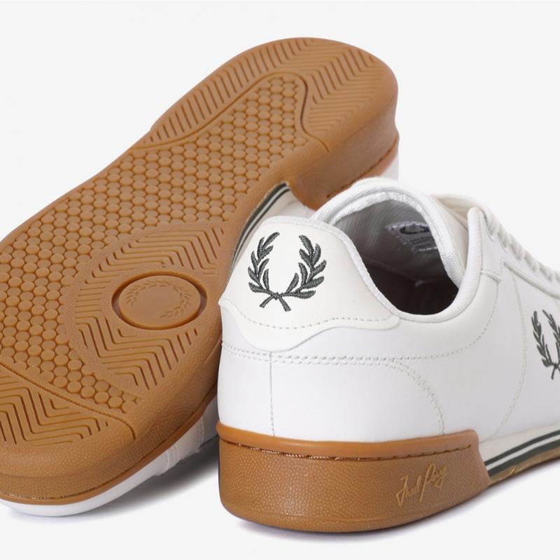 Fred Perry 23fw Unisex Sneakers B722 Leather