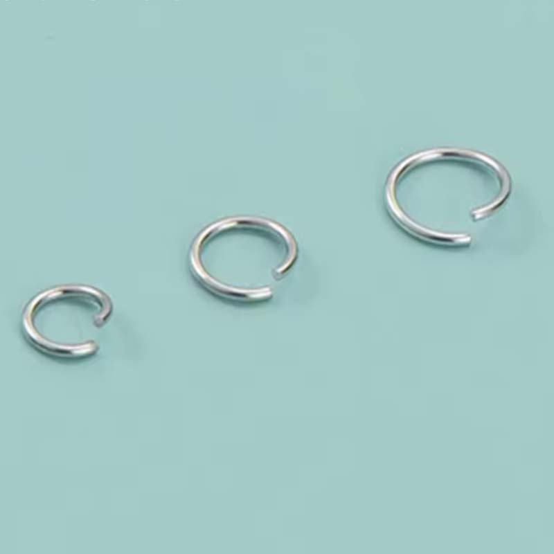 

10pcs Authentic Real Pure Solid 925 Sterling Silver Open Jump Rings Split Ring 18K Gold Connectors Jewelry Making Findings 3mm Diameter