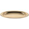 1pc Oval Plate Stainless Steel Food Plate Compact Snack Dish Rustproof Serving Tray For Home Restaurant Bar Breakfast Pastry
