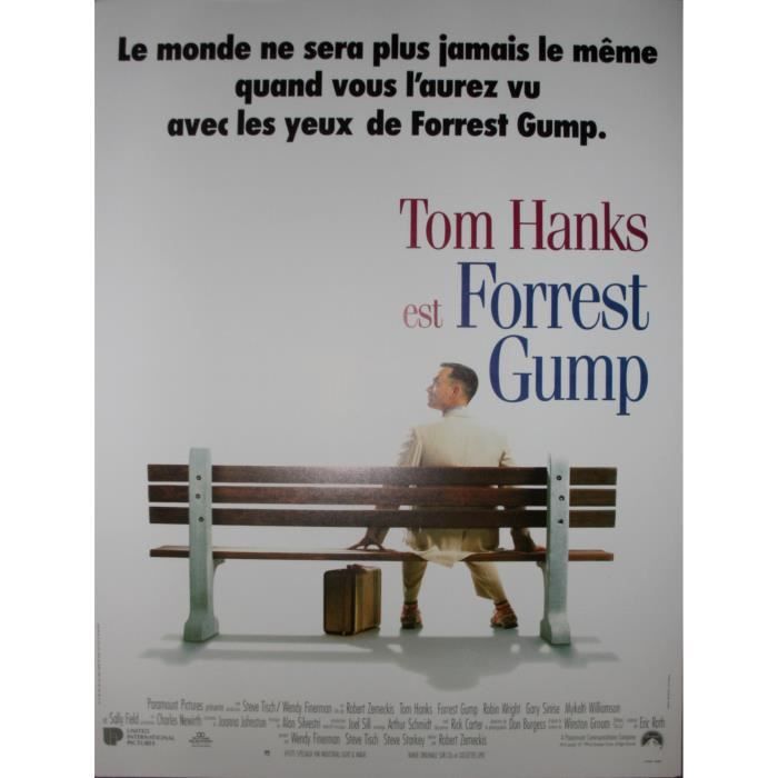 

FORREST GUMP Affiche Cinéma Originale Roulée Petit format 54x40cm Tom Hanks