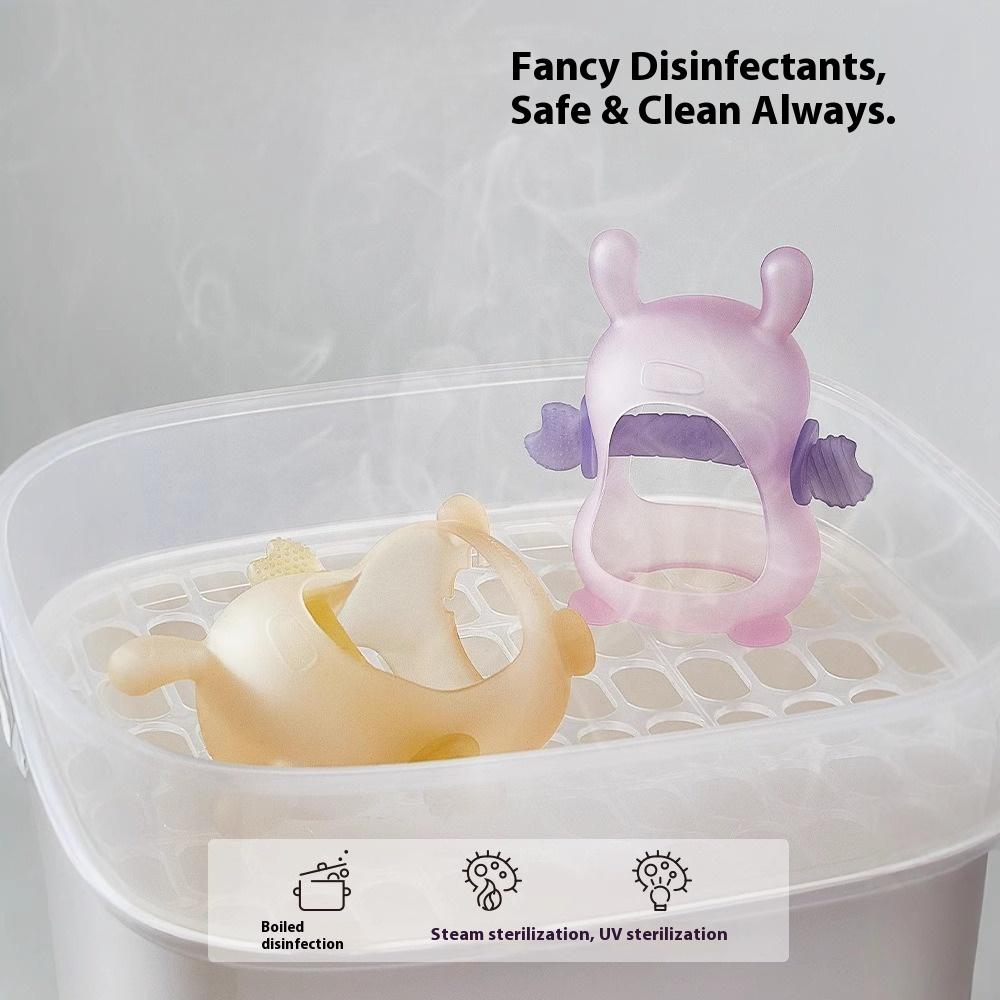 Baby Mushroom Toothpaste Baby Teeth Grinding Stick Biting Glue Food Grade Oral Period Silicone Toy Anti-Eating Hands