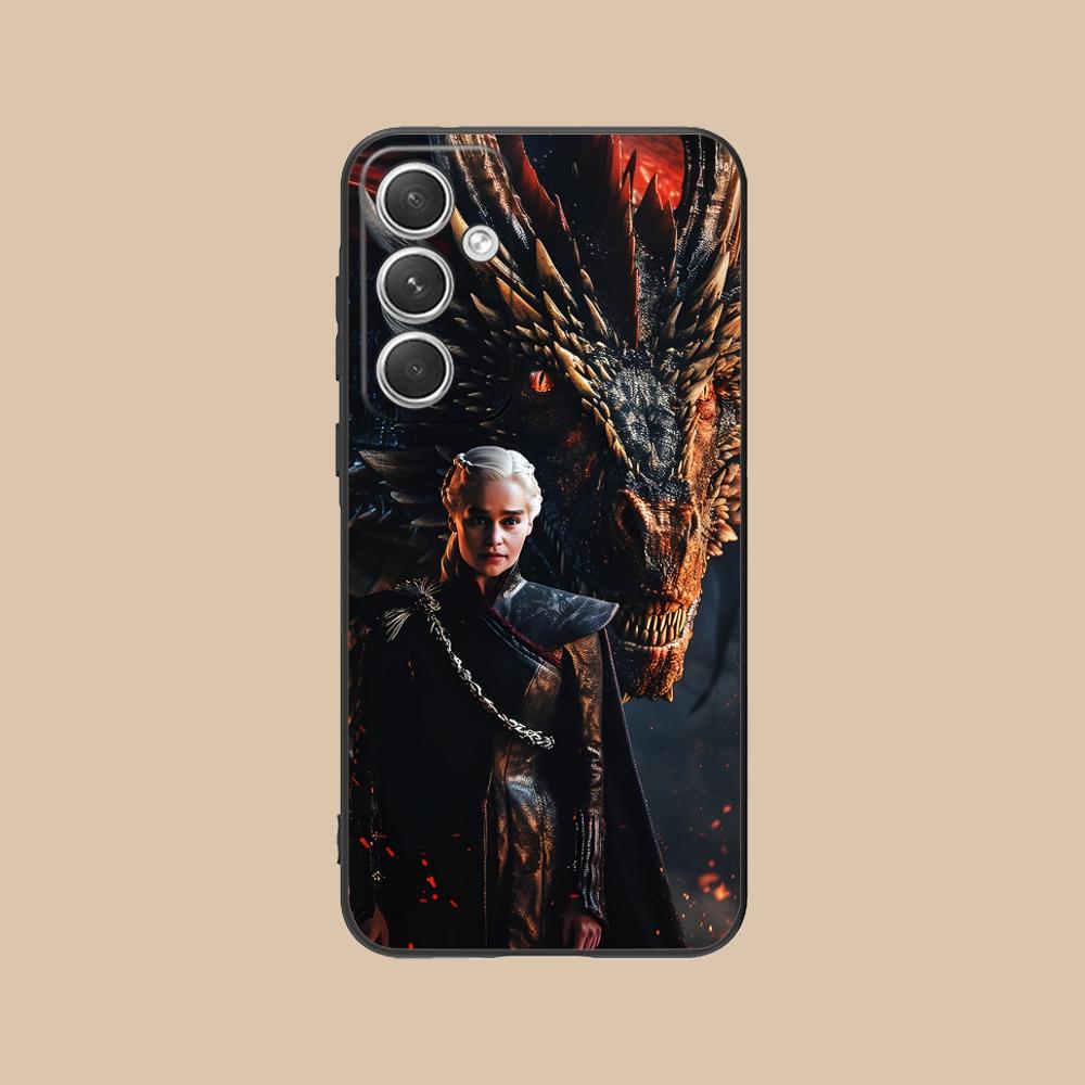 Dragon Queen Matte TPU Mobile Phone Case for Samsung Galaxy S26 S25 S24 S23 S22 S21 S20 Note20 Plus FE Ultra Colorful Cover