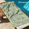 Vintage Sage Green Floral Ditsy Quick Drying Bath Towel Microfiber Beach Towel Light Weight Swimming Camping Yoga Beach Out