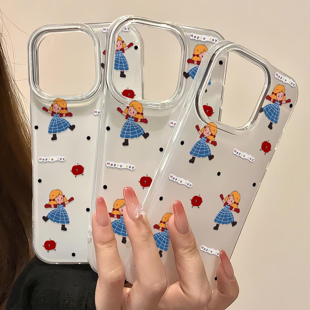 Расписной чехол для телефона для iPhone 12 13 15 16 iPhone 16 12 13 14 15 Pro 14 15 16 Pro Max Полное покрытие Противоударный Защита от отпечатков пальцев Свежий стиль Защитный чехол