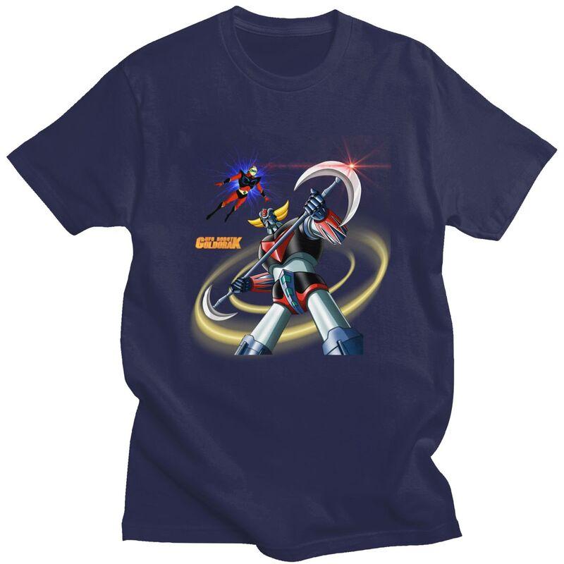 Custom Actarus Goldrake T-shirts voor Mannen Korte Mouwen Vrijetijds T-shirt UFO Robot Goldorak T-shirt 100% Katoen T-shirts Cadeau Idee
