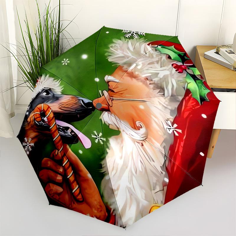 

Santa Claus, Christmas- Automatic Umbrella,Suitable for Men and Women, Outdoor Accessories, Suitable for Birthdays 1012b