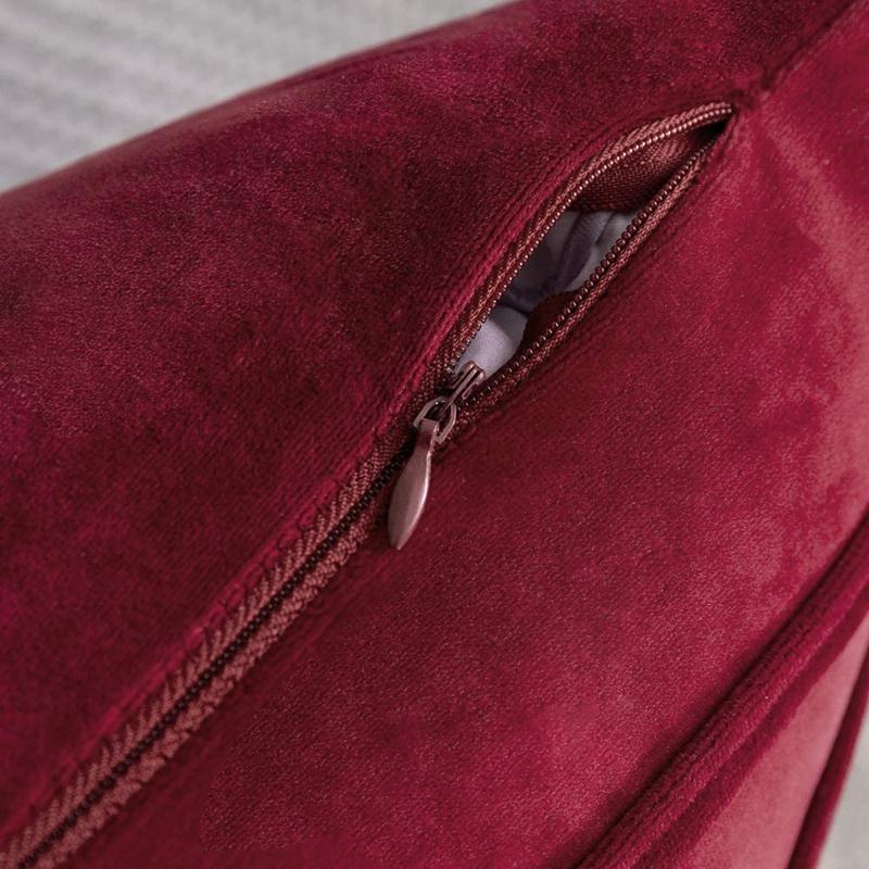 30x50cm 45x45cm 50x50cm Velvet Luxury Pillow Cover Lumbar Pillowcase Couch Farmhouse Rustic Gift Pillow Covers Christmas Red
