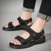 PU Sandalen Herren Trend Sandalen Lässig Große Größe Sport Sommer Schuhe Outdoor Strand Flach Bequem Sandalias Hombre 2024