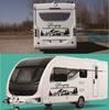 125x57cm Black Vinyl Glamping Rv Decal Motorhome Motor Home Decal Sticker Trim