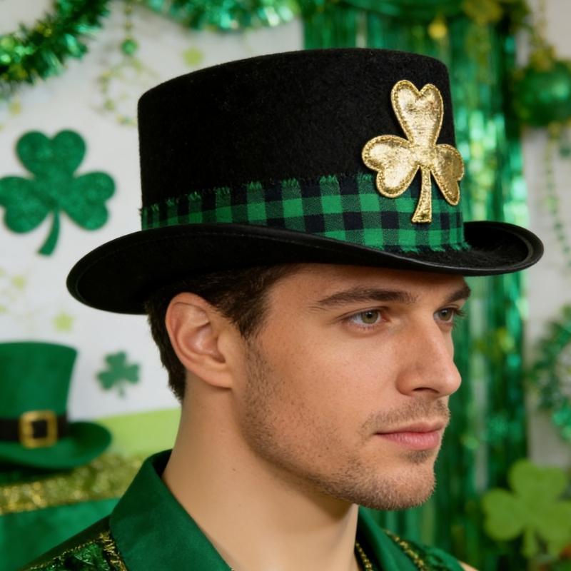 Eleganter Hut für das St. Patrick's Day Kostüm Hut stärkt die Familienbande bei Festival-Treffen und Aktivitäten