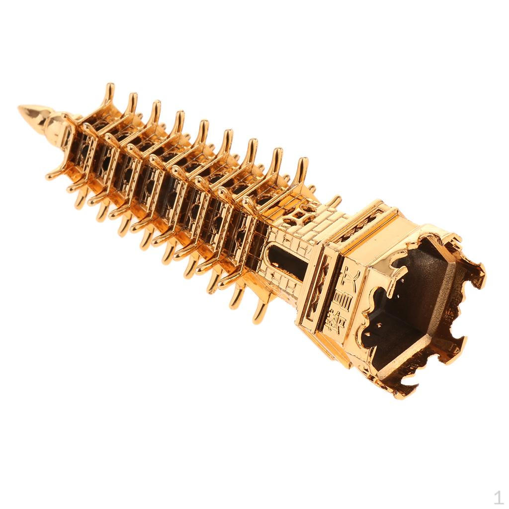 Украшение для дома Башня-пагода Статуэтка Фэншуй Gold-XS- 9 Tier