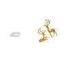 Elegant Food And Vanity Tray with Decorative Resin Deer Sculptures for Breakfast Living Room