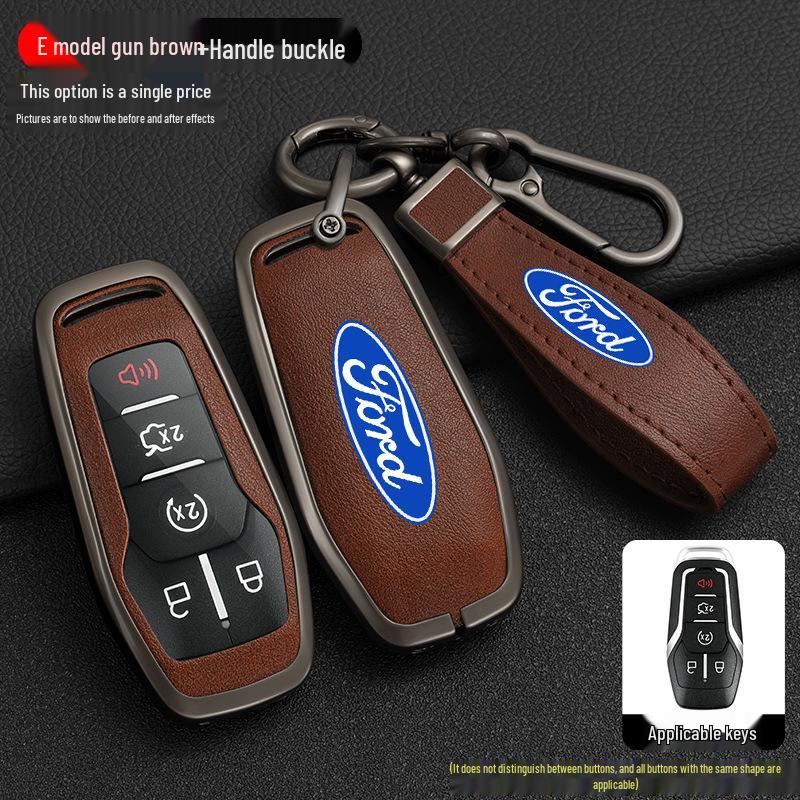 Ford Taurus Key Case for 2015-2017 Explorer Mustang - Metal Shell with Buckle