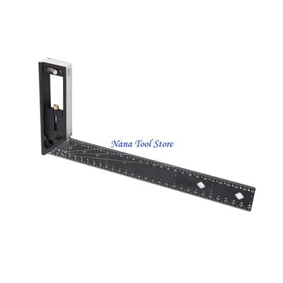 31GJ Multi Angles Measuring Ruler Universals Combination Angles, 45/90 Degree Multifunctional Gauge Right Angles Ruler