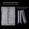 120-Piece Crystal Nail Extension Molds with Scale U-Shaped Tips