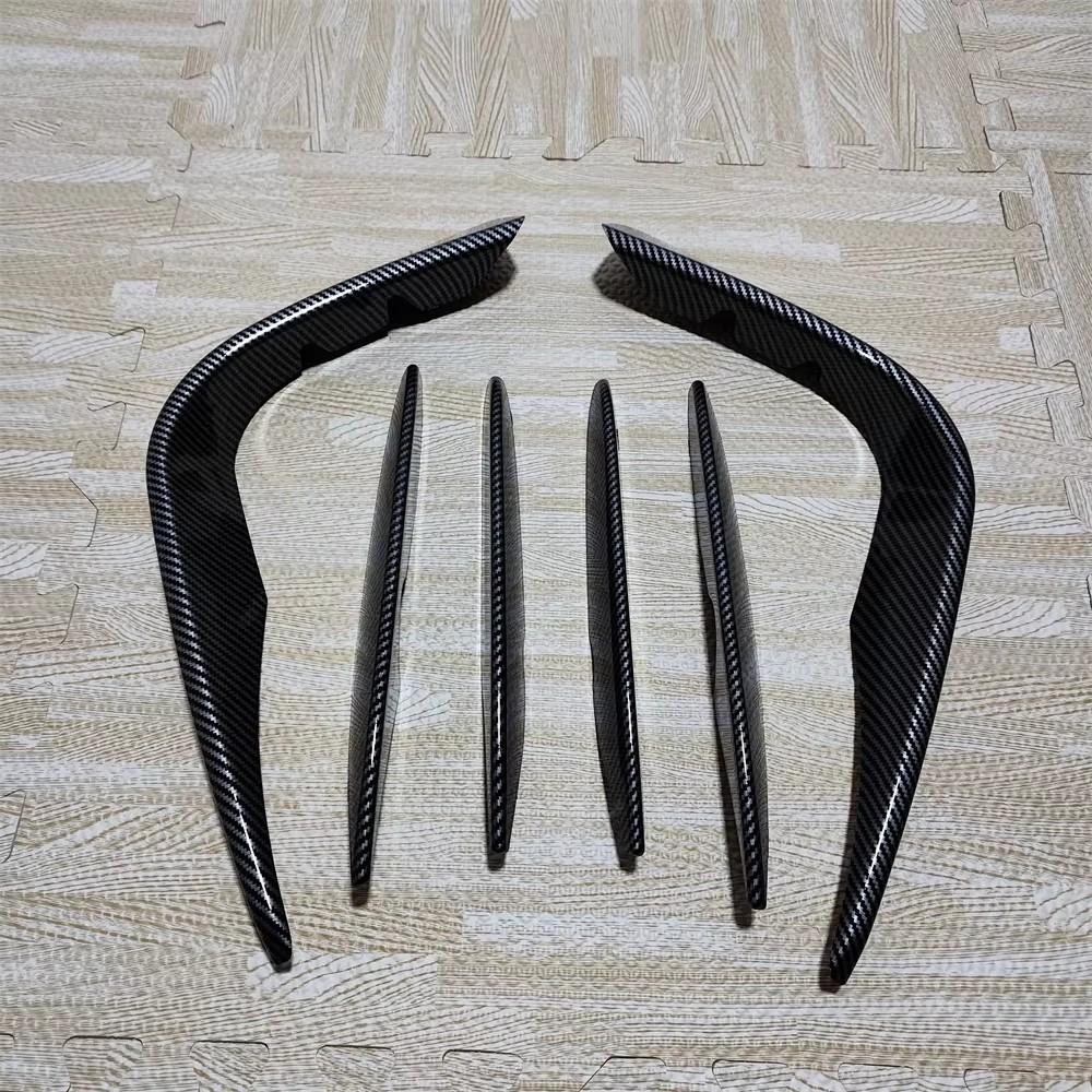 Car Front Bumper Splitter Spoiler Fog Light Trim Wind Knife For Mercedes Benz GLC Class X253 GLC260 300 GLC43 AMG 2016-2019 ABS