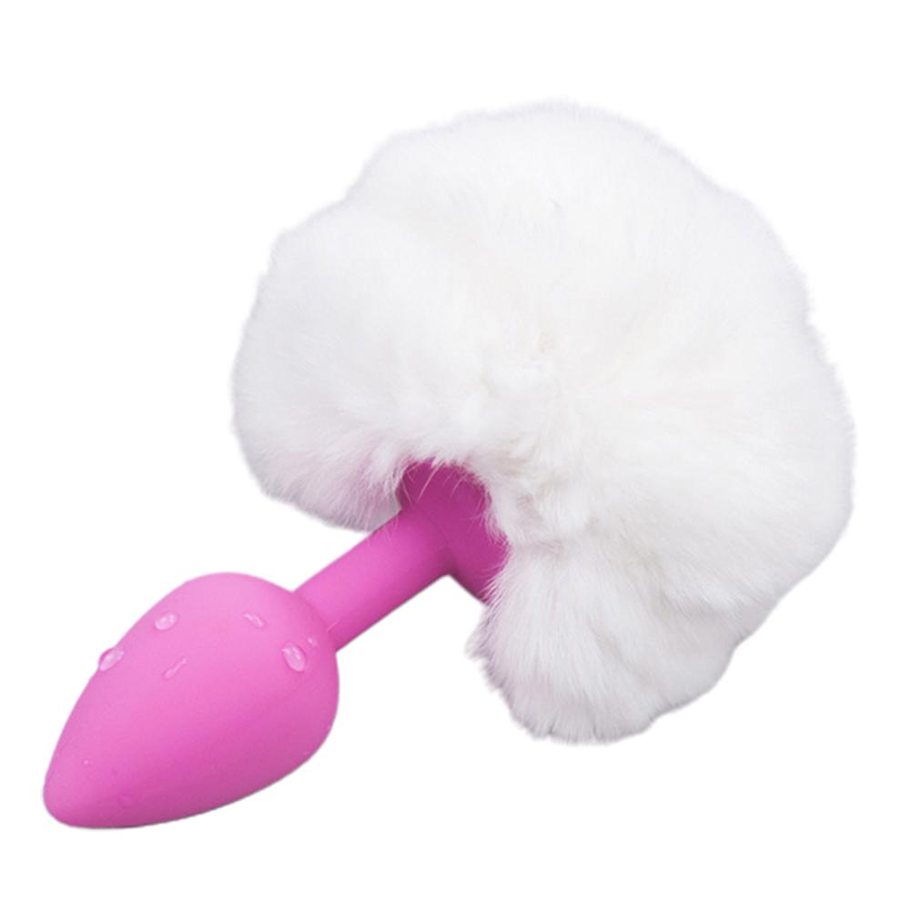 Cute Silicone Flirting Butt Erotic Tail Couple Plush Sex Cosplay Toy Props