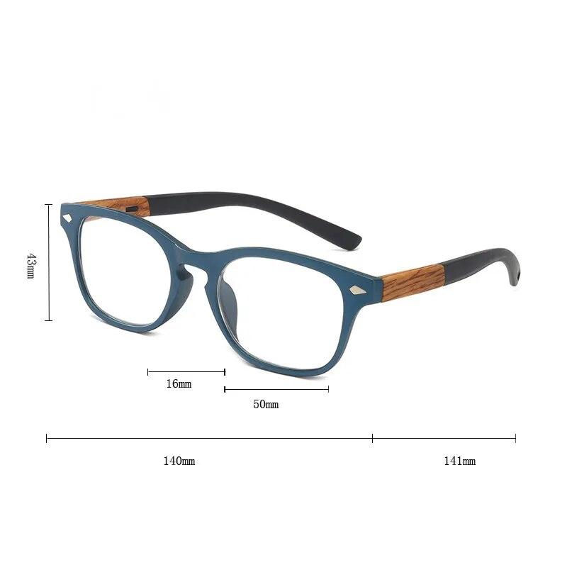 Wood Grain Reading Glasses for Women Men Fashion Presbyopia Presbyopic Eye Glasses Male Feamle Diopter + 1.5 2 2.5 3 3.5
