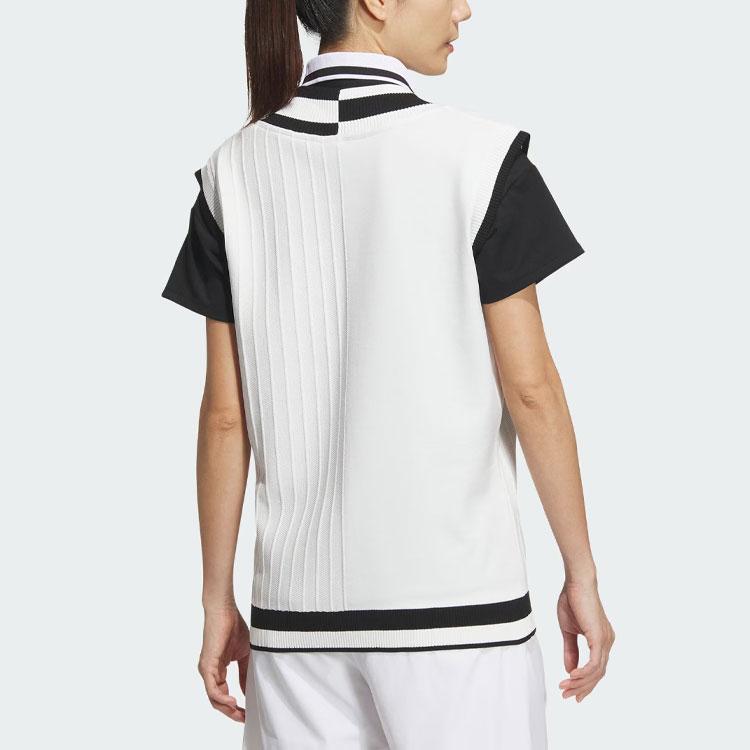 Adidas Loose Fit Knit Golf Vest Women Vests White IK9799