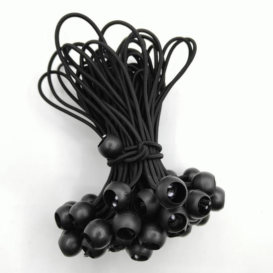 15/40/60 szt. Elastyczne linki kulkowe Heavy Duty Outdoor Camping Namiot Markiza Plandeka Linka do mocowania Odporna na UV Elastyczna lina z plastikową kulką