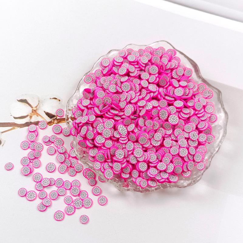 

Yaleduo 5 мм Полимерная глина Фруктовые ломтики для DIY, Эпоксидной смолы, Слайма и Крафтовых украшений. 500g/pack