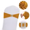 Elastic Chair Back Bow Tie Strap for Wedding Banquet Hotel Stretch Decorative Binding Kit