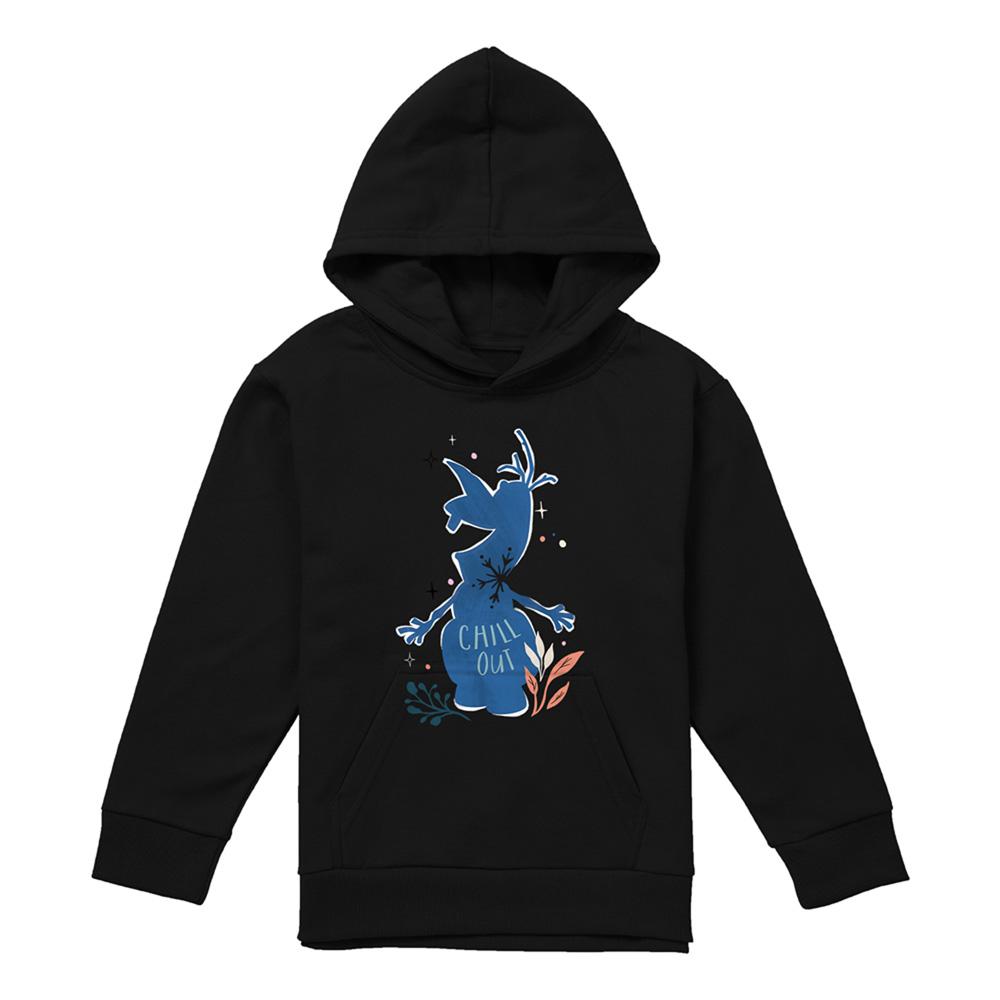 Frozen Childrens/Kids Chill Out Olaf Silhouette Pullover Hoodie