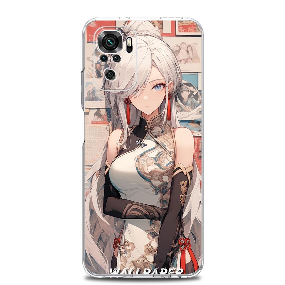 

Phone Case For Xiaomi Redmi Note 13 12 5G 9S 9 8 10 11 Pro Plus 4G 9T 13C 12C10C 9C 9A 7 Clear Cover Genshin Impact Wanderer Redmi Note 13 Pro 5G