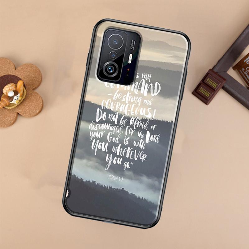 Bible Verse Quotes Case For Xiaomi POCO X7 X6 Pro X3 X5 M6 F3 F5 F6 Pro 11T 12T 13T 14T Pro 13 14 Ultra Cover