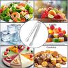 6PCS Mini Small Tiny Tongs, 4.25Inch Kitchen Metal Stainless Steel Small Tongs for Serving Food, Ice, Salad, Toaster, Desserts, Appetizers and
