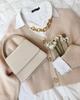 [JW PEI] Fae Handle Bag - Ivory White Crocodile Embossed