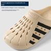 Matching Couple Hole-Pattern Sandals - Waterproof & Breathable Slip-On Slides for Summer, Lightweight Unisex Outdoor Beach Footwear with Flat Sole