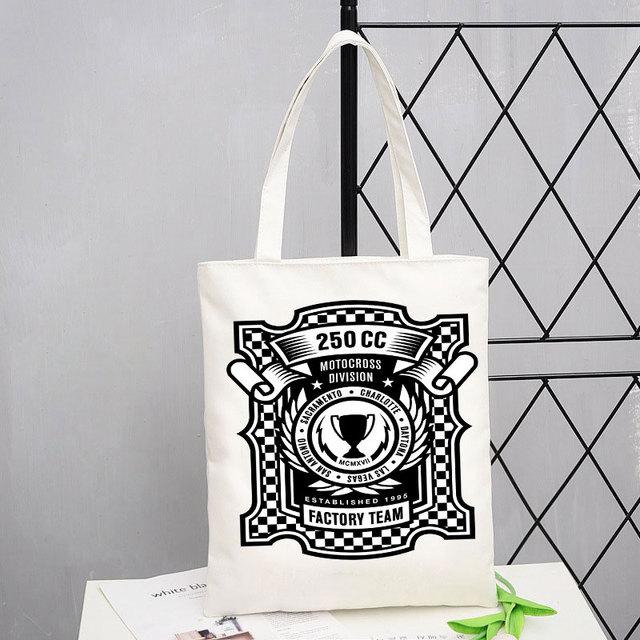 Custom Name Punk Print Ladies Gift Designer Handbags Shopping Beach Bag Woman Shopper Folding Canvas Tote Travel Shoulder Bags