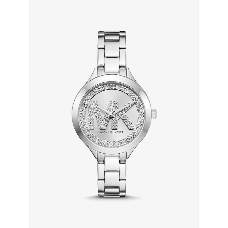 

Часы Michael Kors Aspyn серебристого цвета с паве MKO1108 серебряный