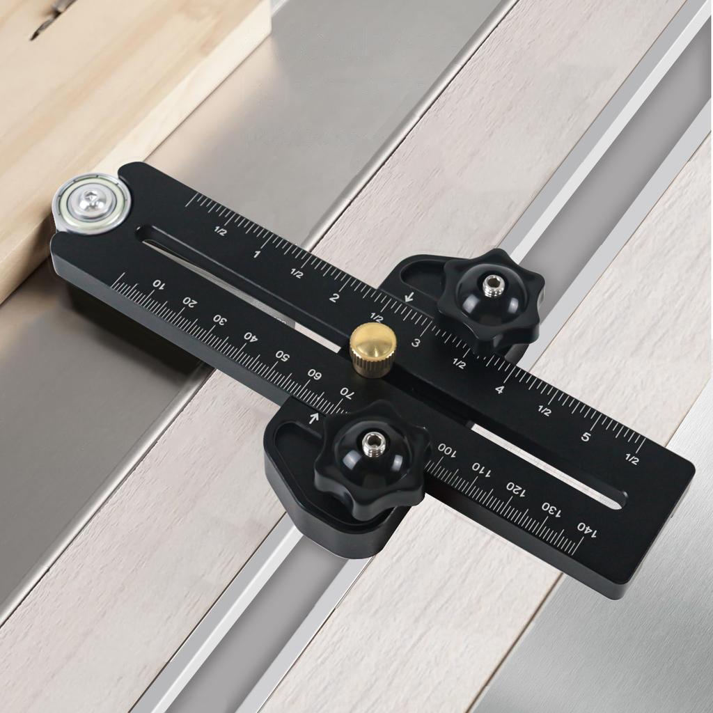 Safety Table Saw Jig Thin Rip Jig for Making Repetitive Narrow Thin Strip Cuts Metal Fast Thin Ripping Guide for Saw Table