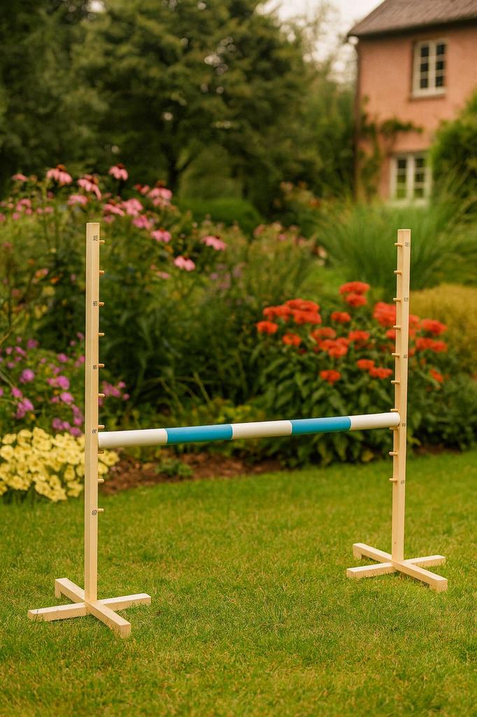 Ostacolo per Salto Hobby Horse 120cm, Barra Azzurro Chiaro
