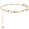 Sunflower Metal Waist Chain for Women - Adjustable European & American Style Waist Belt Ornament