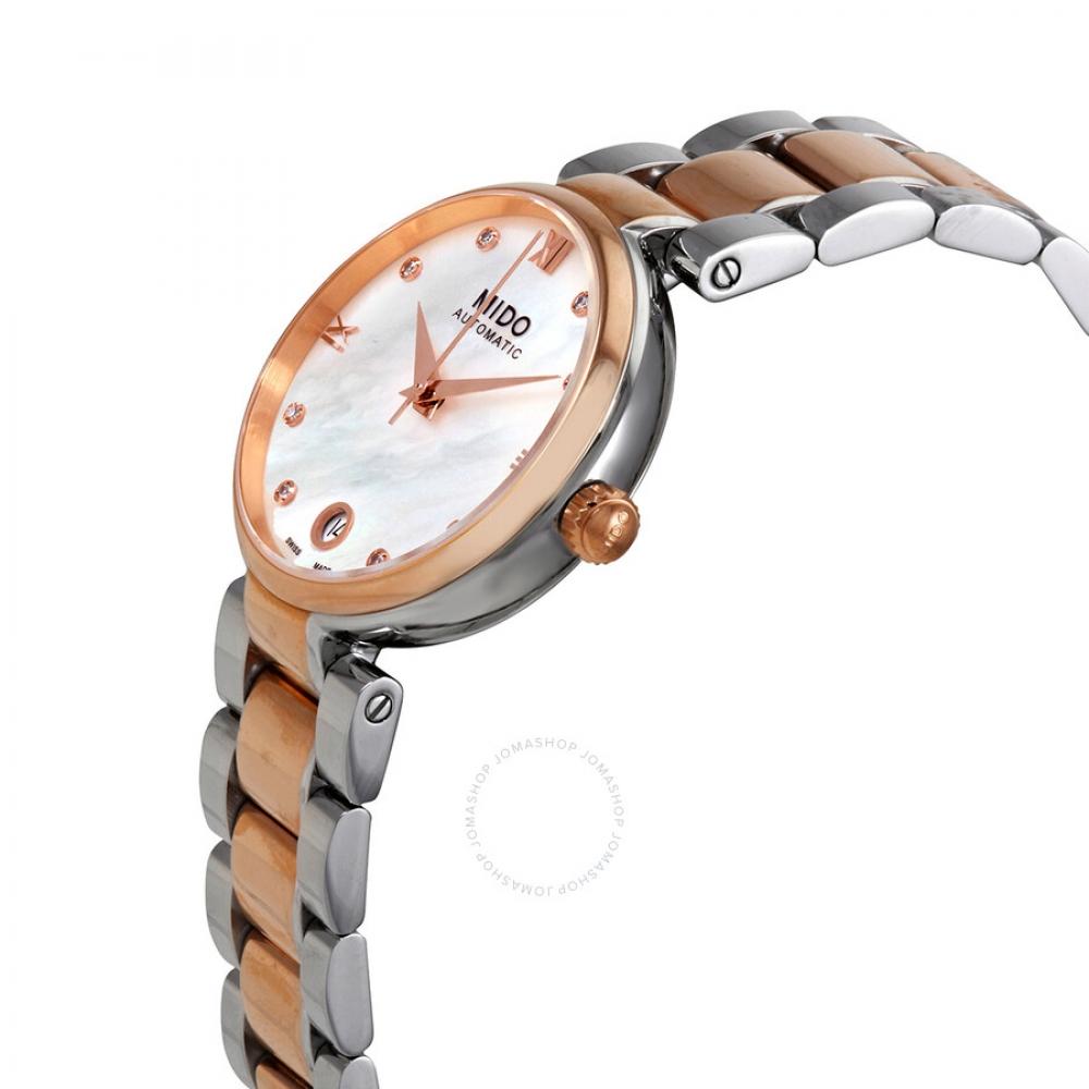 Mido Baroncelli Donna Automatic Diamond Ladies Watch M022.207.22.116.10 M0222072211610